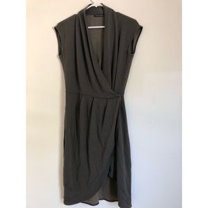 Army Green Wrap Dress